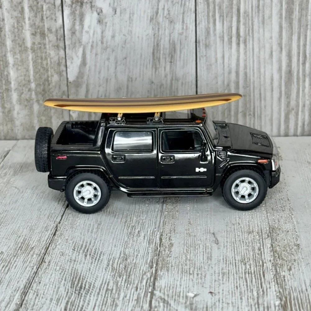 Kinsmart 2005 Hummer H2 SUT Black - 5097D - 1/40 scale Diecast Model Toy Car Tru